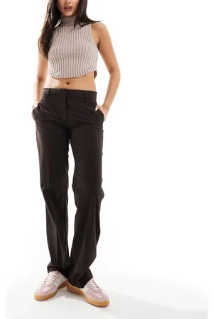 Bershka – Elegante Hose in mit Nadelstreifen und geradem Schnitt