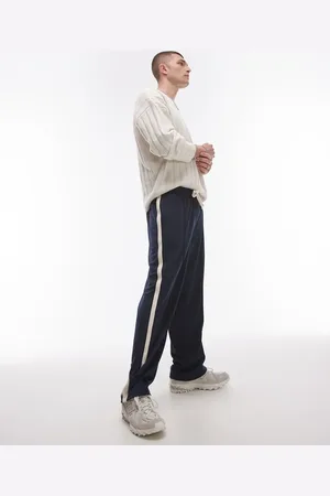 Topman – Gerade geschnittene Jogginghose in mit Seitenstreifen