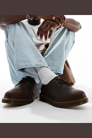 Dr. Martens Dr. Martens – 1461 – Schuhe in Crazy-Horse-Dunkelbraun mit 3 Ösen