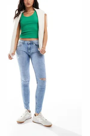 MANGO – Skinny-Jeans in in Destroy-Optik