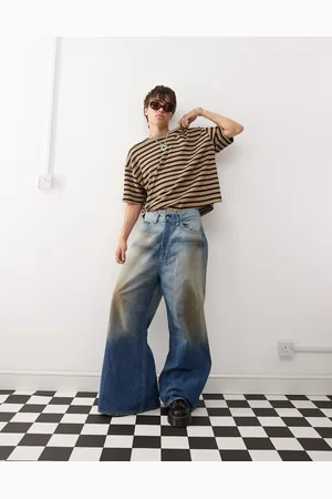 Cheap Monday – Rad – Jeans in rußblauer Waschung mit superweitem Beinschnitt