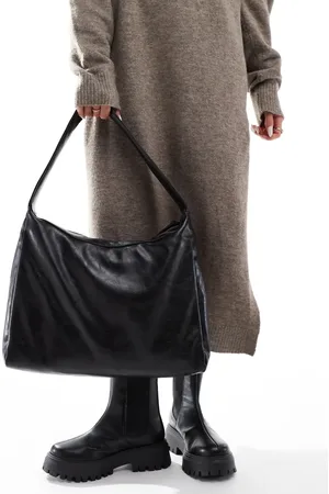 Pull&Bear – Mittelgroßer Shopper aus Kunstleder in