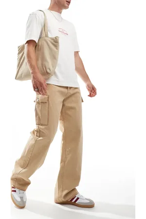 HUGO BOSS X Les Benjamins – Locker geschnittene Cargohose in Beige