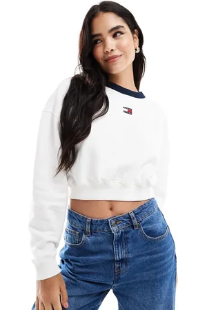 Tommy Hilfiger – Ringer-Sweatshirt in mit kurzem Schnitt