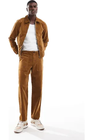 Paul Smith – Cordhose in Hellbraun mit Stickerei