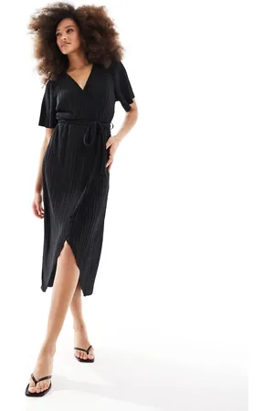 Y.A.S Y.A.S – Plissiertes Midi-Wickelkleid in