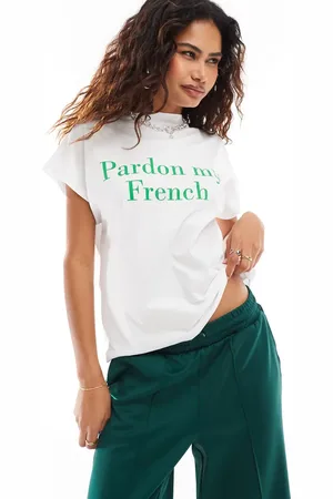 Noisy May – T-Shirt in mit „Pardon my French“-Grafik