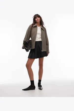 MANGO – Bomberjacke aus Filz in Khaki