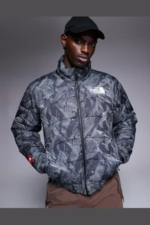 The North Face – Seven Summits 2000 – Steppjacke in Grau mit Bergmotiv