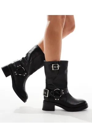 Steve Madden – Blessing – Biker-Stiefel aus Leder in