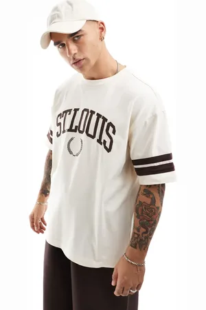 Cotton On Cotton On – College-T-Shirt in kastiger Passform mit St. Louis-Ringer-Grafik