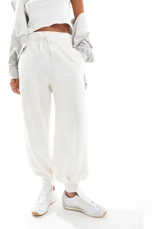 Ralph Lauren – Jogginghose in Cremeweiß mit Markenlogo und Bündchen