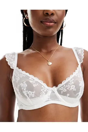 Cotton On Cotton On – Layla – Halbschalen-Contour-BH aus Spitze in French Vanilla
