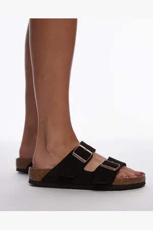 Birkenstock – Arizona – Unisex-Sandalen aus Wildleder in Mokka
