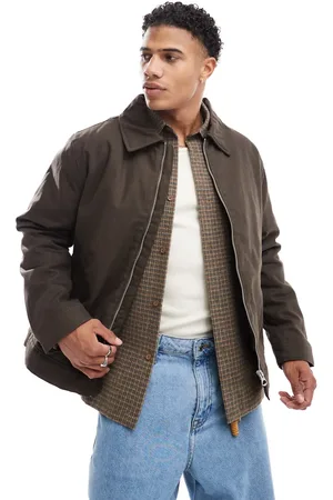 JACK & JONES – Wattierte Carpenter-Jacke aus Baumwolle in mit Kragen
