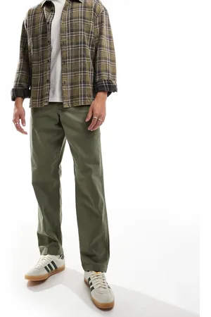 Wrangler – Casey Jones – Locker geschnittene Workwear-Chinohose in Olivgrün