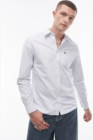 Lacoste – gestreiftes, langärmliges Hemd