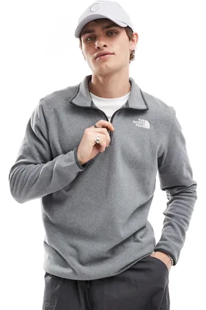 The North Face – Glacier – Fleece-Sweatshirt in mit kurzem Reißverschluss und Logo