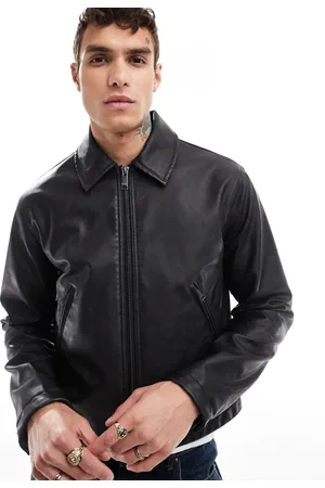 Weekday – Denzel – Knapp geschnittene Jacke aus Kunstleder in