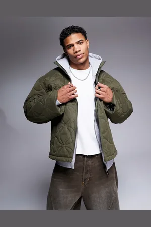 ASOS – Steppjacke in Khaki