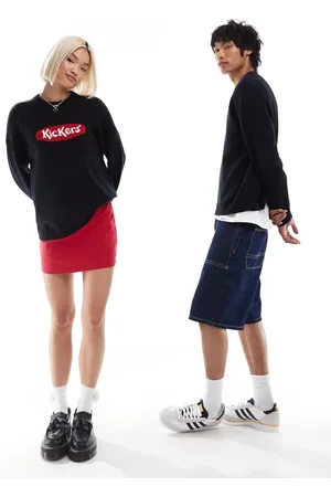 Kickers – Klassischer Unisex-Strickpullover mit Jacquard-Logodetail