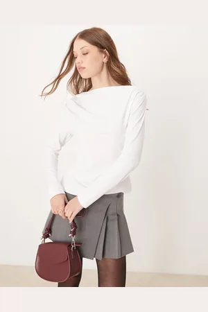 Abercrombie & Fitch – Langärmliges Oberteil in mit Schlitzausschnitt