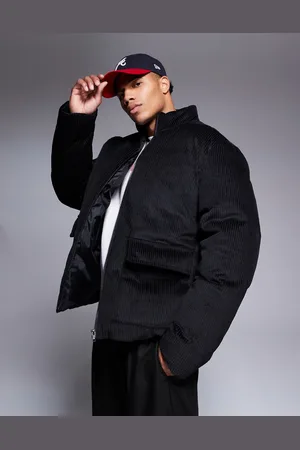 ASOS – Pufferjacke aus Cord in