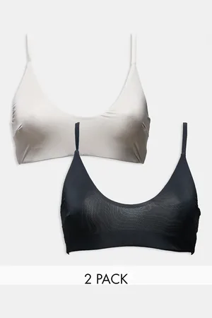 ASOS – Bella – 2er-Pack superweiche BHs in Schwarz und