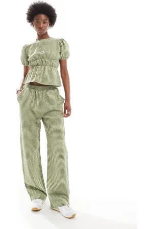 Reclaimed – Hose in mit Vichy-Karomuster