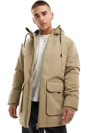 JACK & JONES – Utility-Parka in Beige