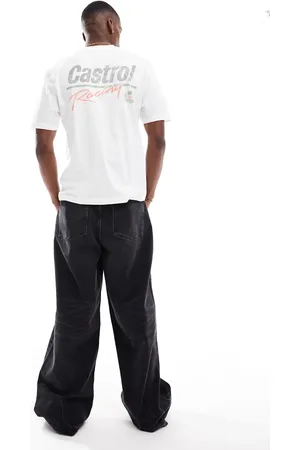 River Island – T-Shirt in mit „Castrol Racing“-Print