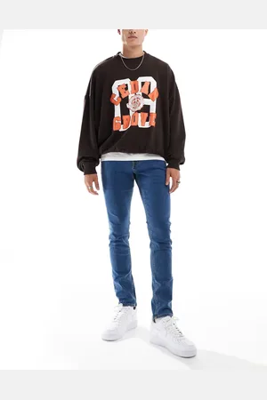 JJ – Luke – Schmal geschnittene Jeans in mittelblauer Waschung