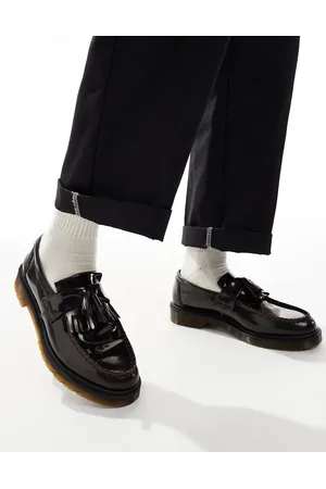 Dr. Martens Dr. Martens – Adrian – Unisex-Loafer aus Arcadia-Leder in Kirschrot mit Quasten