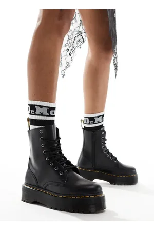 Dr. Martens Dr. Martens – Jadon – Unisex-Stiefel aus glattem Leder mit Plateausohle und 8 Ösen