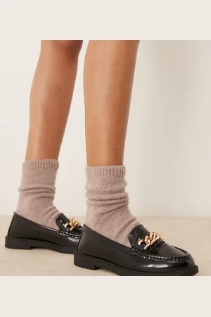 New Look – Loafer in mit Kette und dicker Sohle, weite Passform