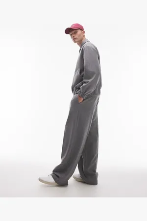 Topman – Hochwertige Wollmix-Jogginghose in mit weitem Schnitt