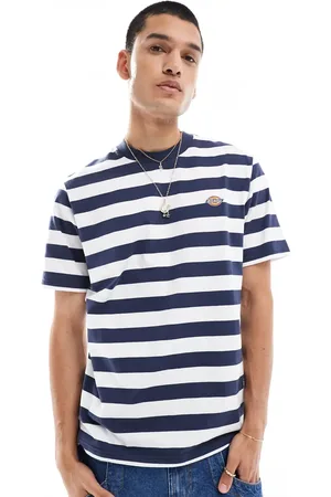 Dickies – River Grove – Gestreiftes T-Shirt in und Weiß, exklusiv bei ASOS