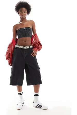 adidas – Adilenium – Capri-Shorts aus Denim in , Kombiteil