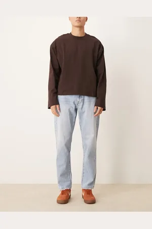 Abercrombie & Fitch – Lockere Jeans in leicht abgenutzter, mittlerer Vintage-Waschung