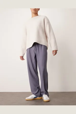ASOS – Baggy-Hose in Petrol mit Nadelstreifen, Kombiteil