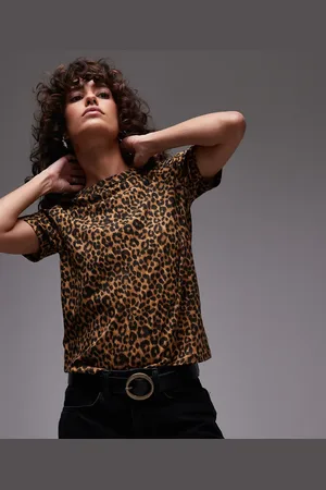 MANGO – T-Shirt mit Leopardenmuster in
