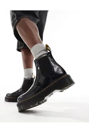Dr. Martens – 2976 Quad – Unisex-Chelsea-Stiefel aus poliertem Glattleder in