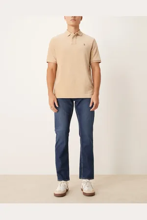 New Look – Schmal geschnittene Jeans in verwaschenem Indigoblau