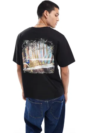 Reclaimed – Unisex-T-Shirt in mit Casino-Rückenprint und Oversize-Schnitt