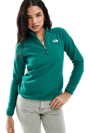 The North Face – Glacier – Fleece-Sweatshirt in mit kurzem Reißverschluss und Logo
