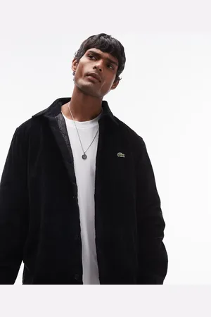 Lacoste – Cord-Hemdjacke in mit Logo