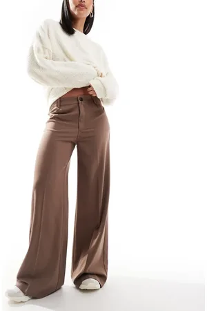 Pull&Bear – Elegante Hose in mit weitem Schnitt