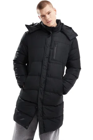 Brave Soul – Lang geschnittene Steppjacke in mit abnehmbarer Kapuze