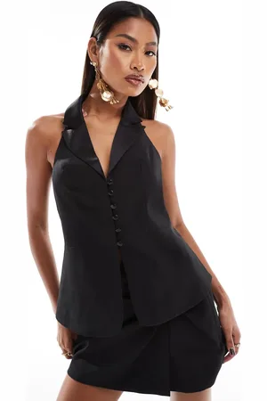 ASOS – Neckholder-Smokingweste in