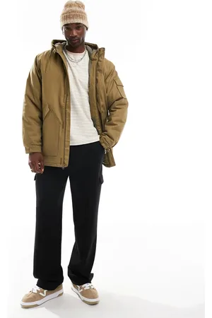 Vans – Henrique – Parka in Olivgrün mit Kapuze